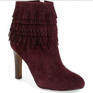 Isola Layton Booties Bordo Suede Size 7 EUC